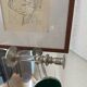 Paire de bougeoirs design en lucite et métal, années 60