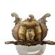 Rococo bronze bowl on stand, France, 1890s