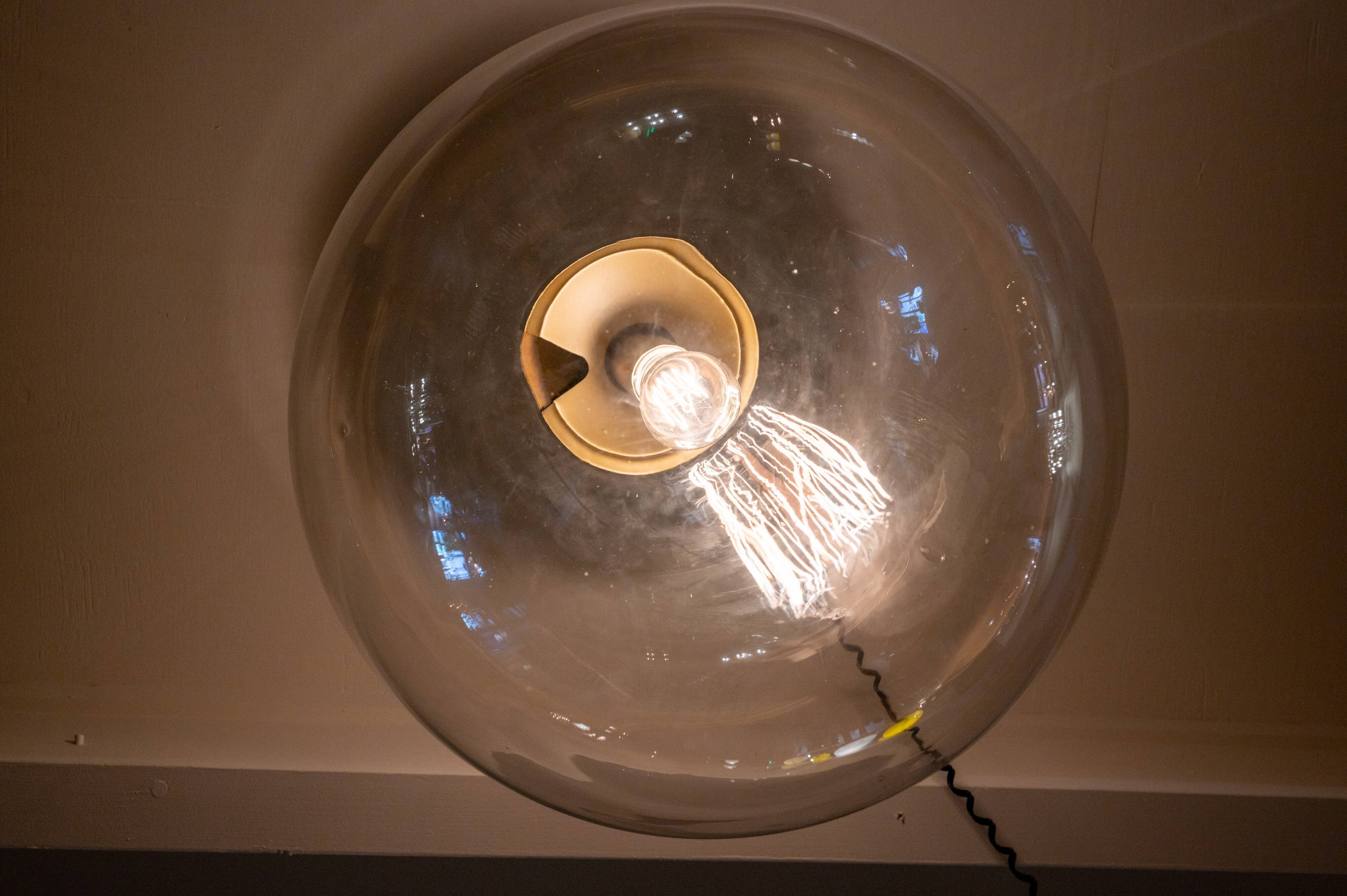 Large Vintage Raak glass bulb lamp, Amsterdam 1960s