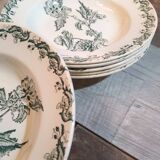 Assiettes x6 St Amand terre de fer 1900s