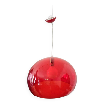 Lustre ICON by Ferruccio Laviani for Kartell Red Italy Modern