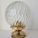 Art Deco lamp in brass and glass