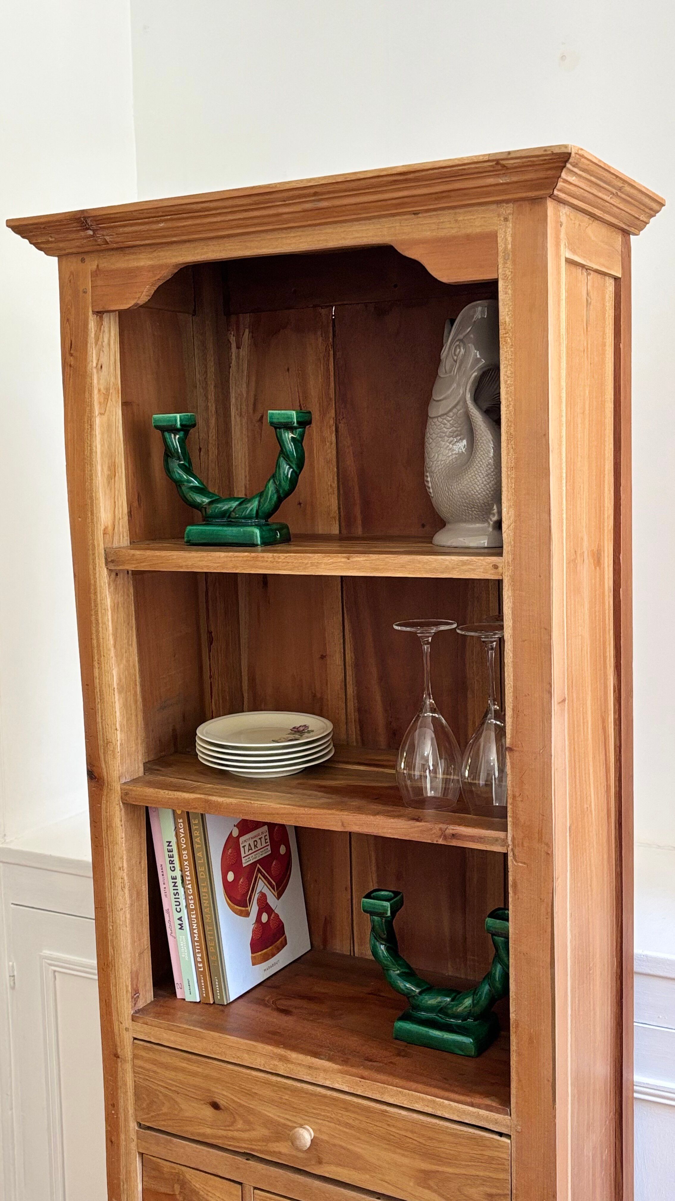 Buffet / Bibliothèque / Vaisselier en bois massif