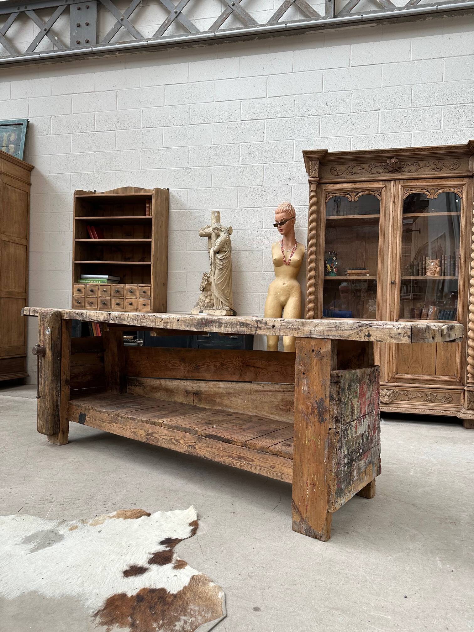 Artist's workbench, early 20th century