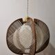Scandinavian woven suspension lamp
