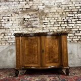 Curved dutch buffet in veneer wood xix eme century