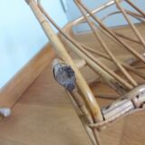 Wicker magazine rack