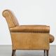 Vintage sheepskin leather armchair