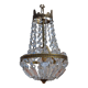 Bronze montgolfiere chandelier with tassels