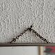Vintage 1960s triptych mirror barber blue crocodile effect - 20 x