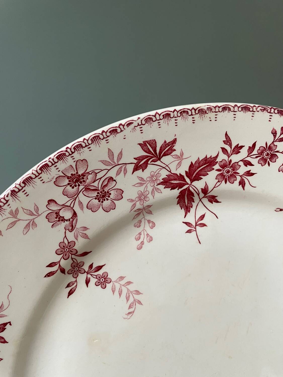 Series of 10 flat plates Terre de Fer Poincelet-Masquelier