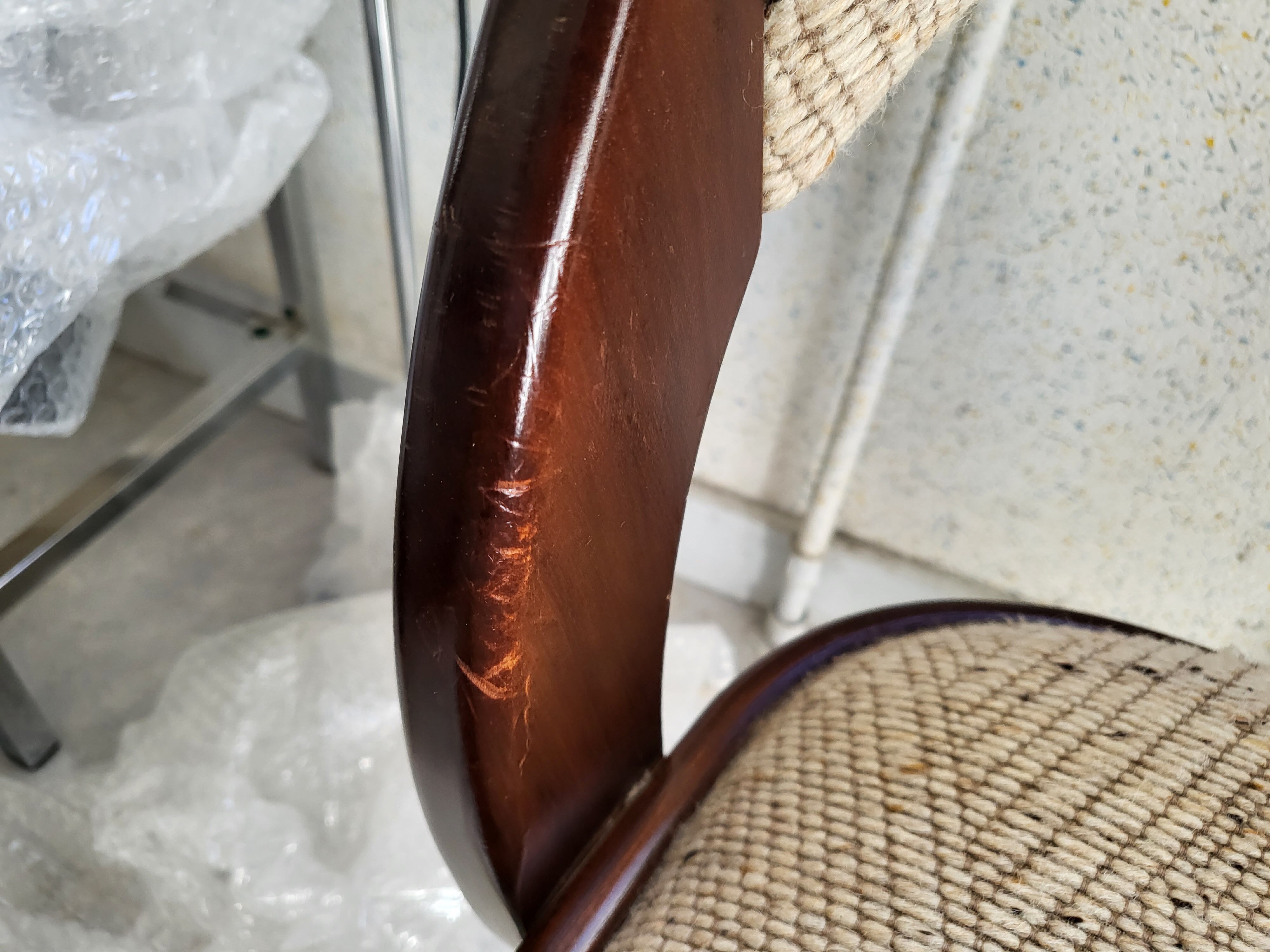 Paire de chaises gondole Baumann vintage 1970