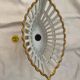Antique Empire-style porcelain basket