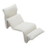 "Lysmasken" chaise longue in aluminium and canvas, designed by Eric Sigfrid Persson, 1970s.