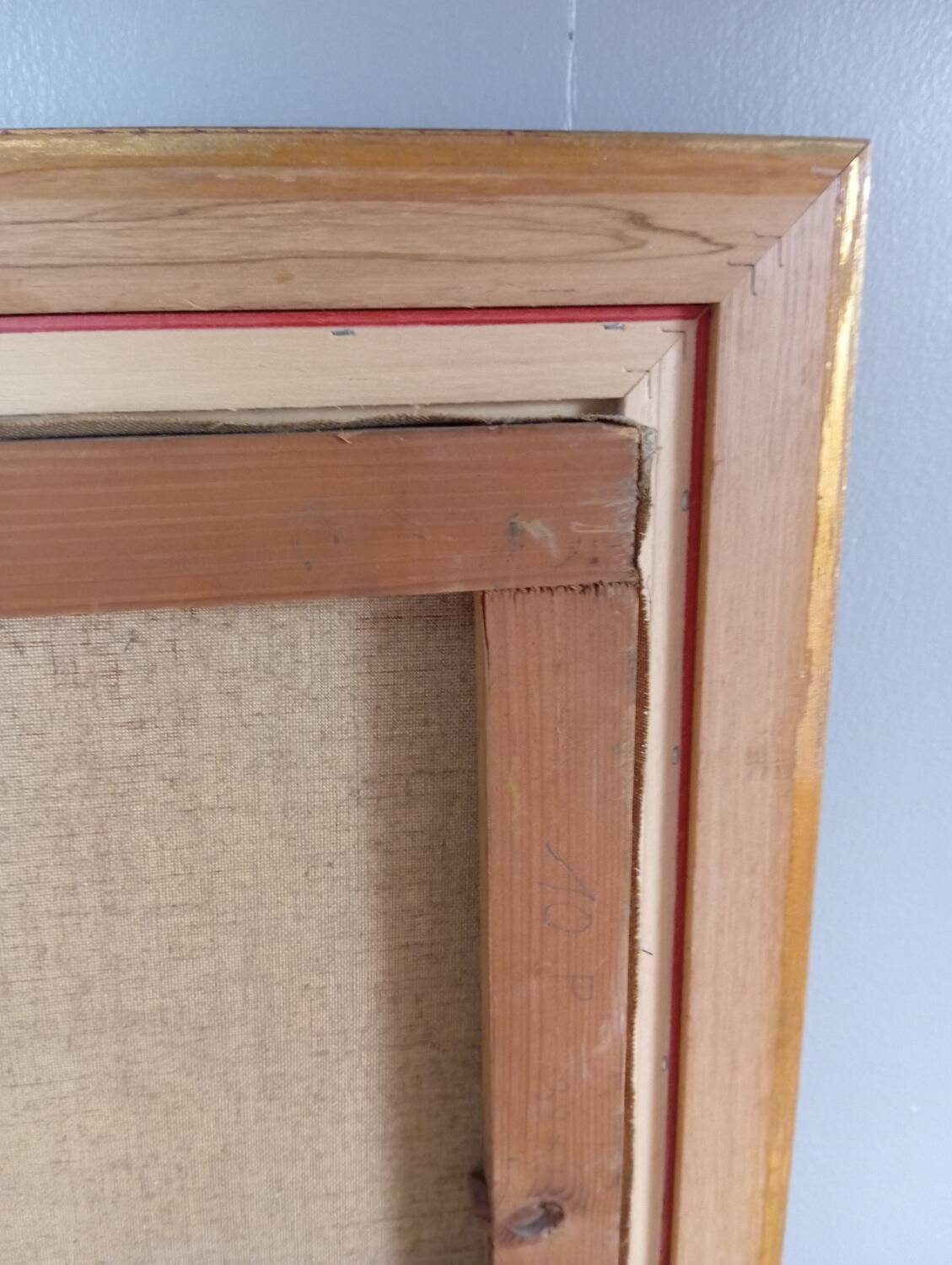 Oil on canvas landscape, 49 x 67 cm signature to be identified