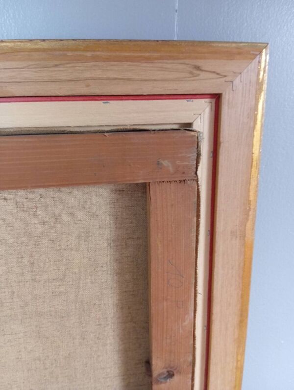 Huile sur toile paysage, 49 x 67 cm signature à identifier