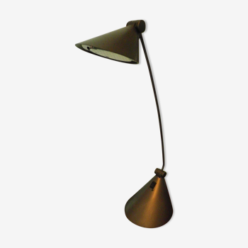 Lampe de bureau à poser inclinable et orientable métal gris