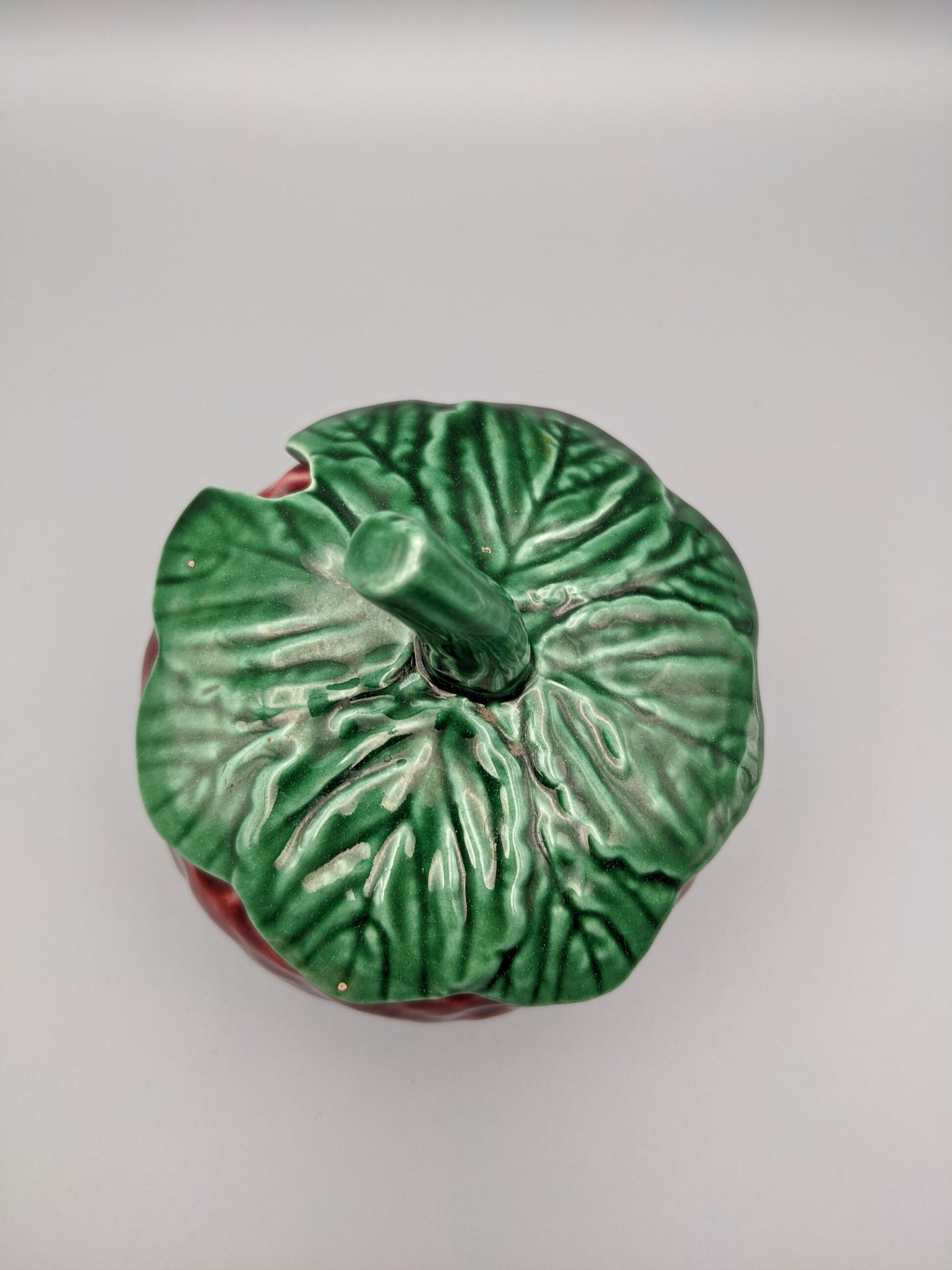Condiment jar mustard jam in the shape of strawberry