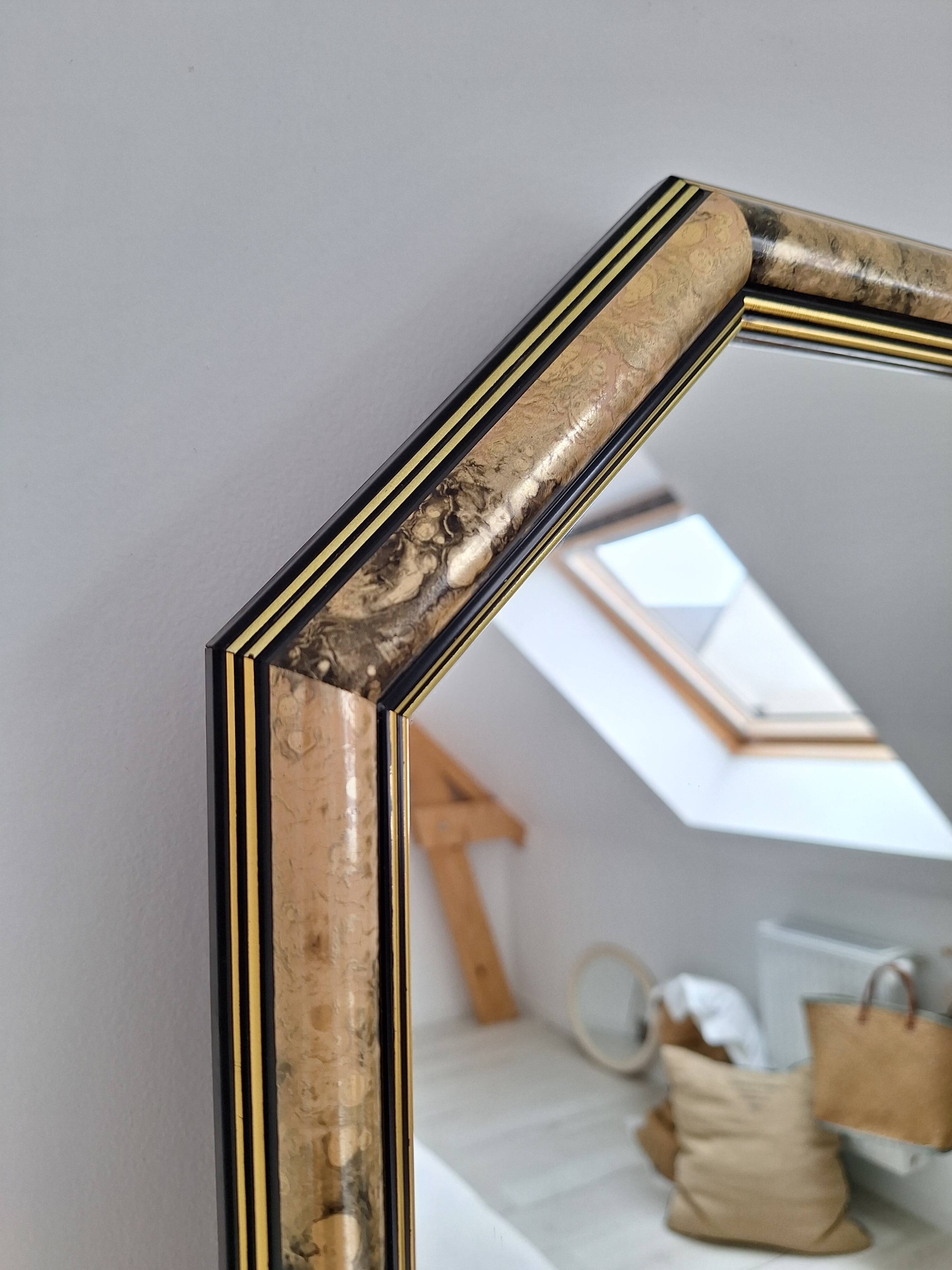 Vintage octagon mirror