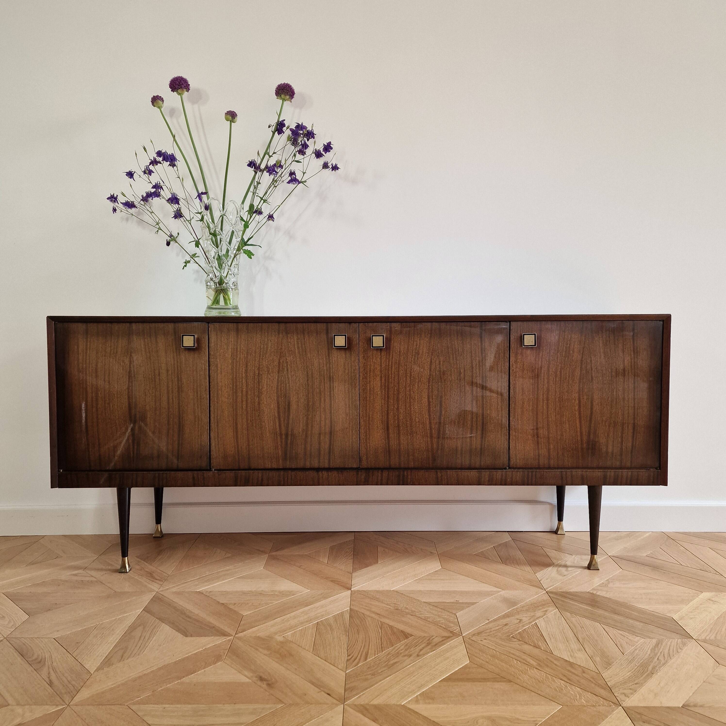 Mid-Century Modern Italian Mahogany Sideboard, 1960s
