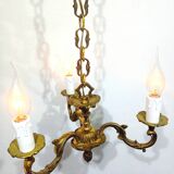Lustre 3 Lumières Bronze