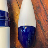 Set of 3 vintage ceramic bathroom lamps from Ifö of Sweden