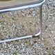 Set of 4 70s design folding chairs in smoked plexiglass and chrome metal