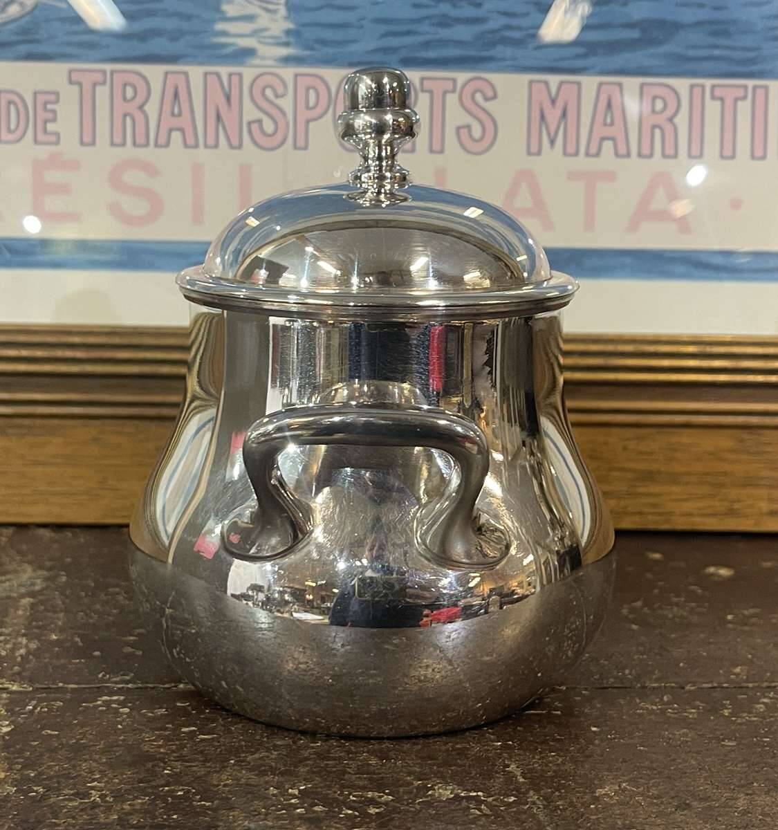 Ercuis silver-plated sugar bowl