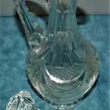 Carafe ewer for wine or water crystal cross of lorraine