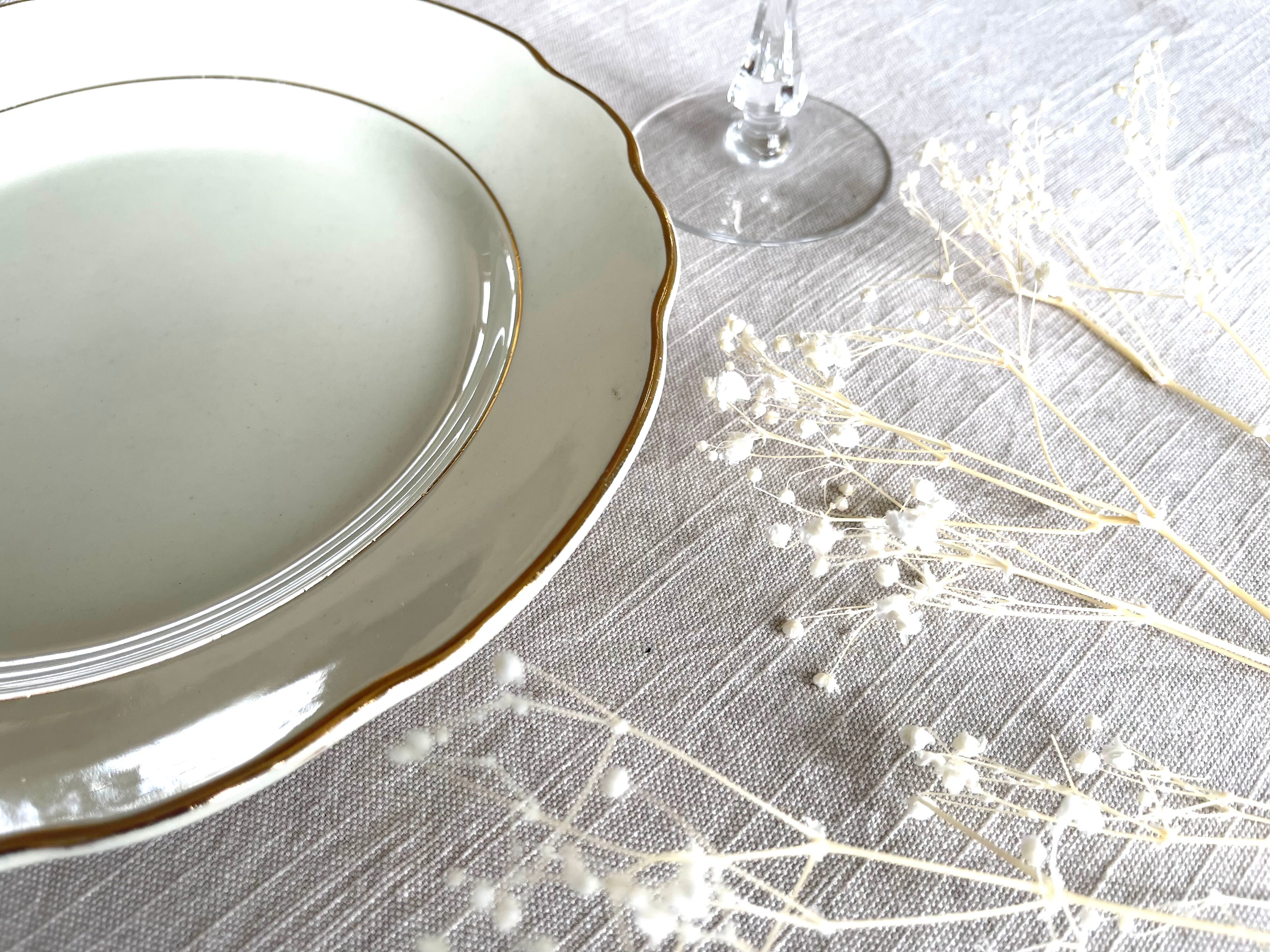 12 Gien vintage dessert plates