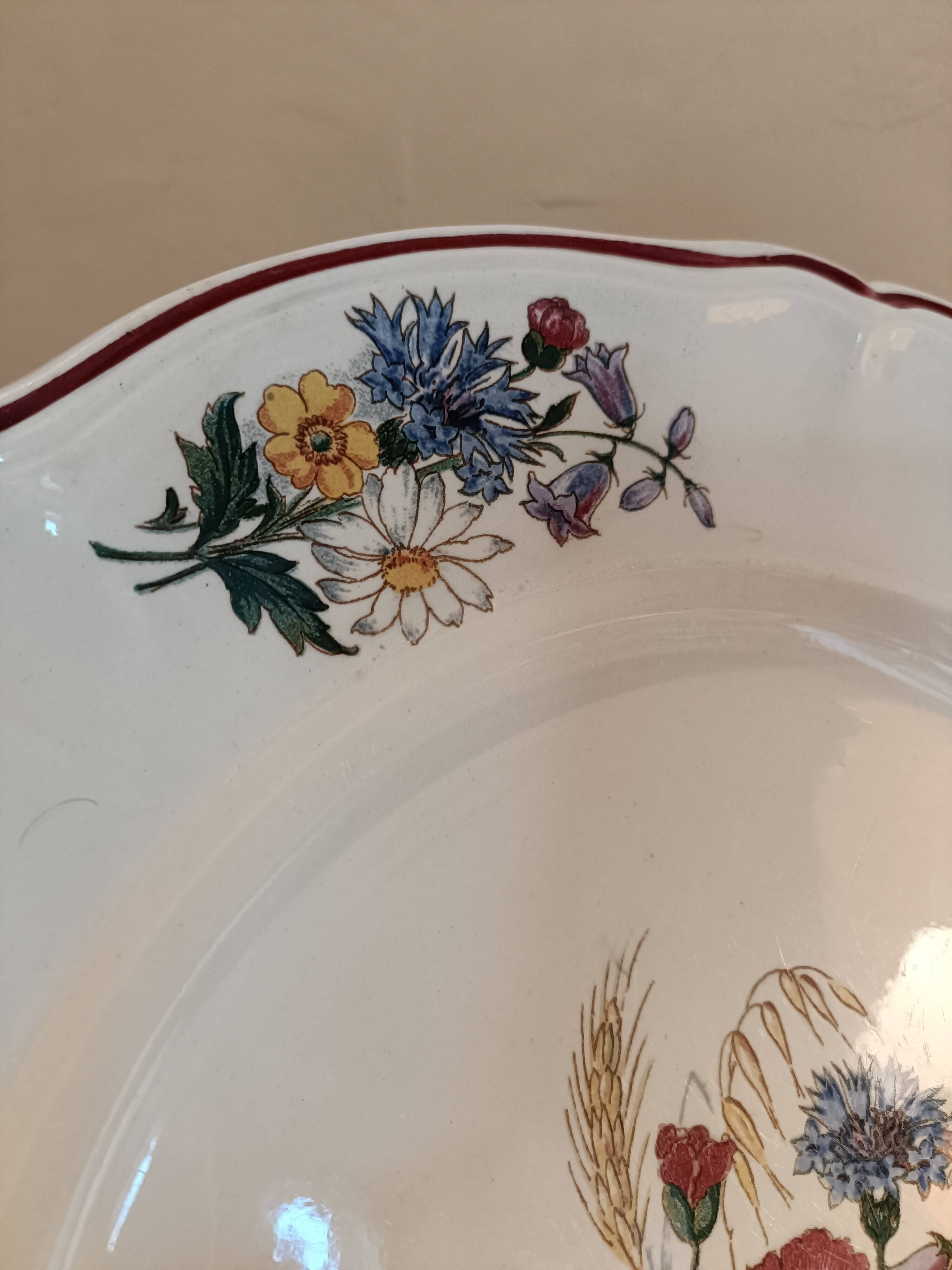 Large dish Sarreguemines model Agreste