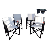 4 canvas armchairs