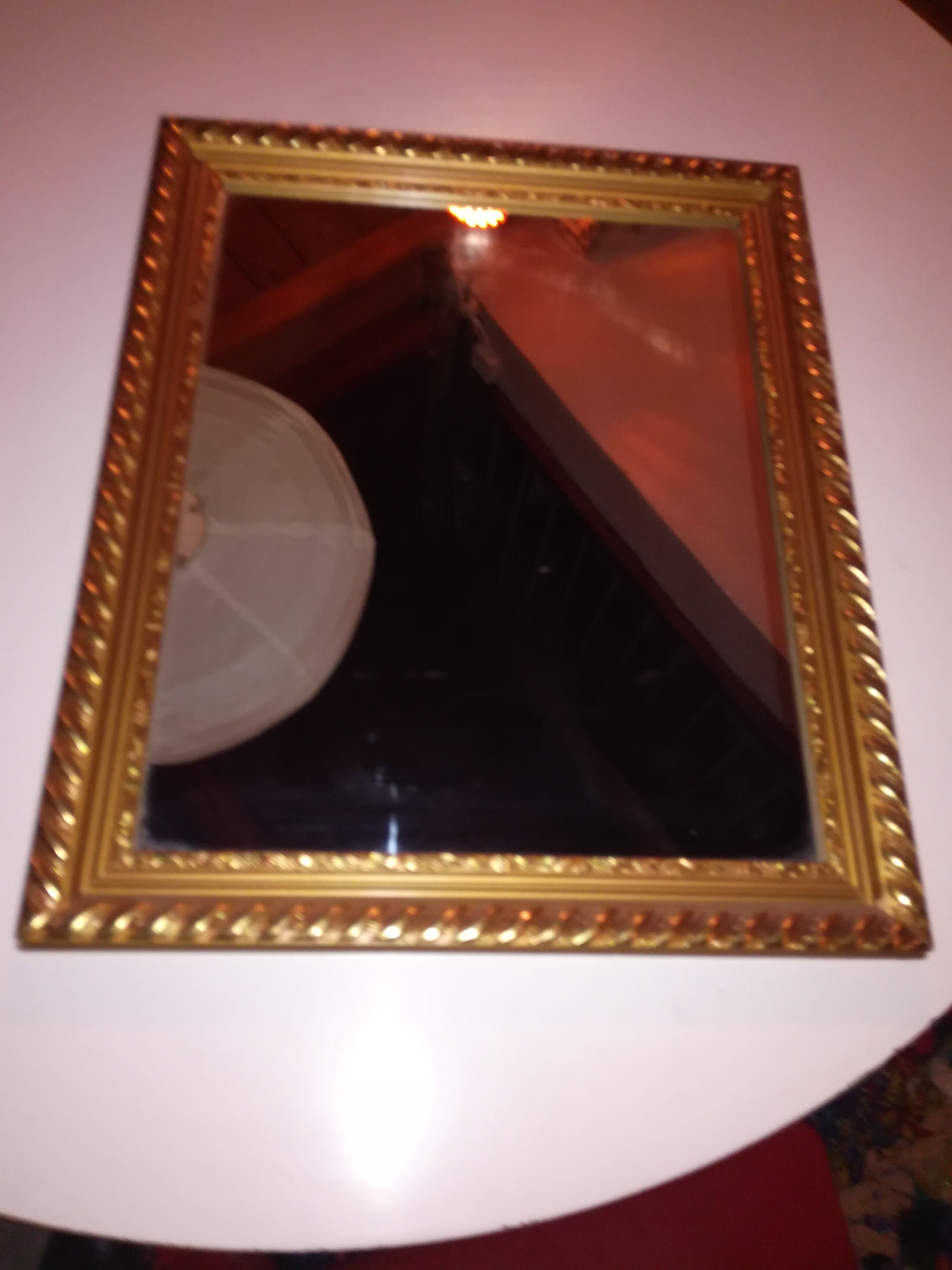 Golden mirror 50x60cm