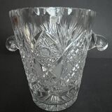 Cut crystal ice bucket
