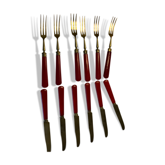 Bakelite dessert cutlery