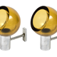 Wall lamps in chromed metal and glass by Archimède Séguso