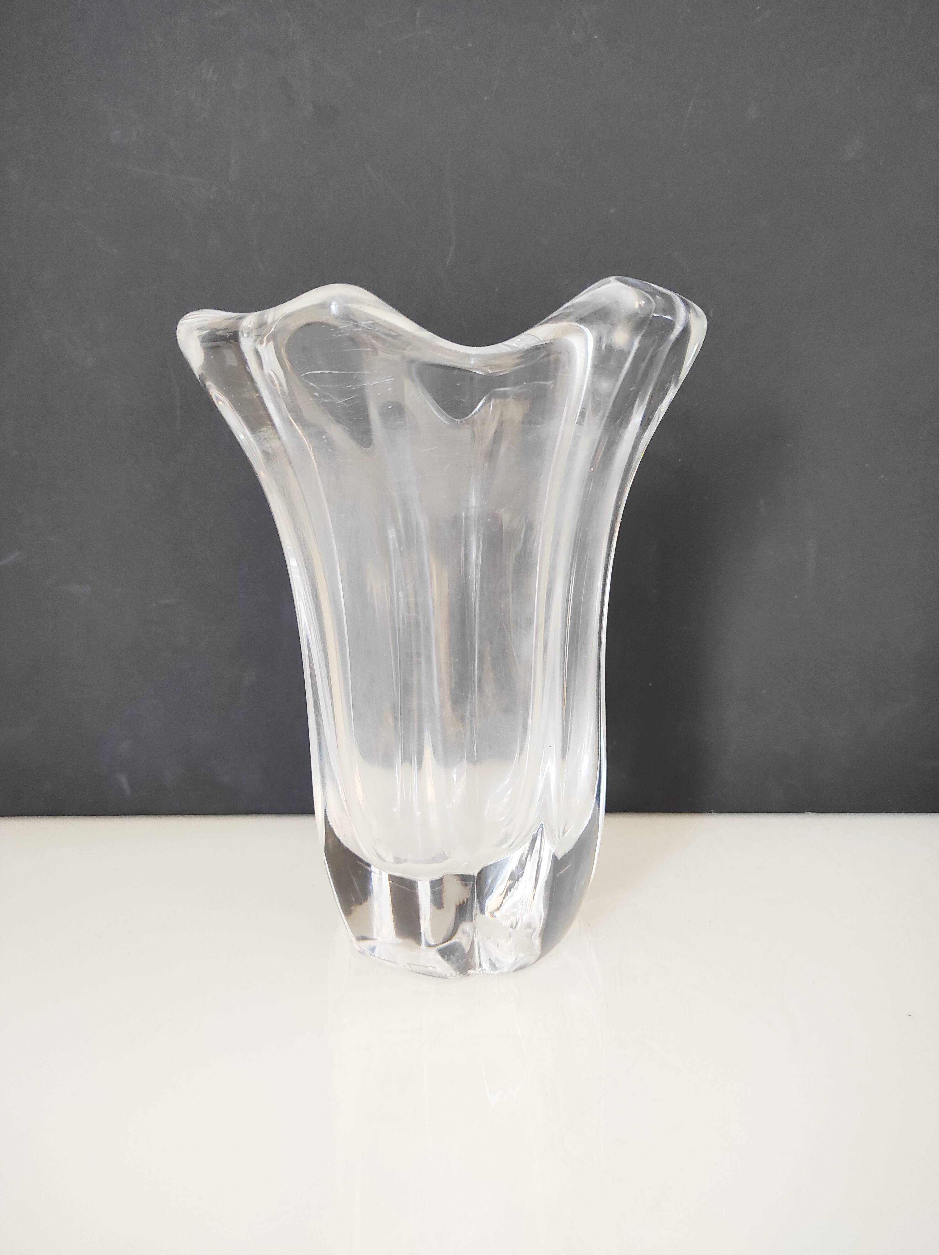 Daum France crystal vase