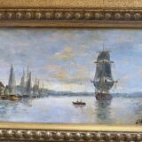 Table hsp marine with sailboats and port
