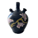Black water jug with floral decoration