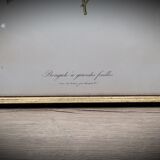 Lithograph Bengal Rose with large leaves