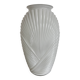 Vintage large pressed white glass vase