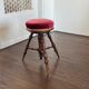 Antique Victorian adjustable stool in walnut, 1900s