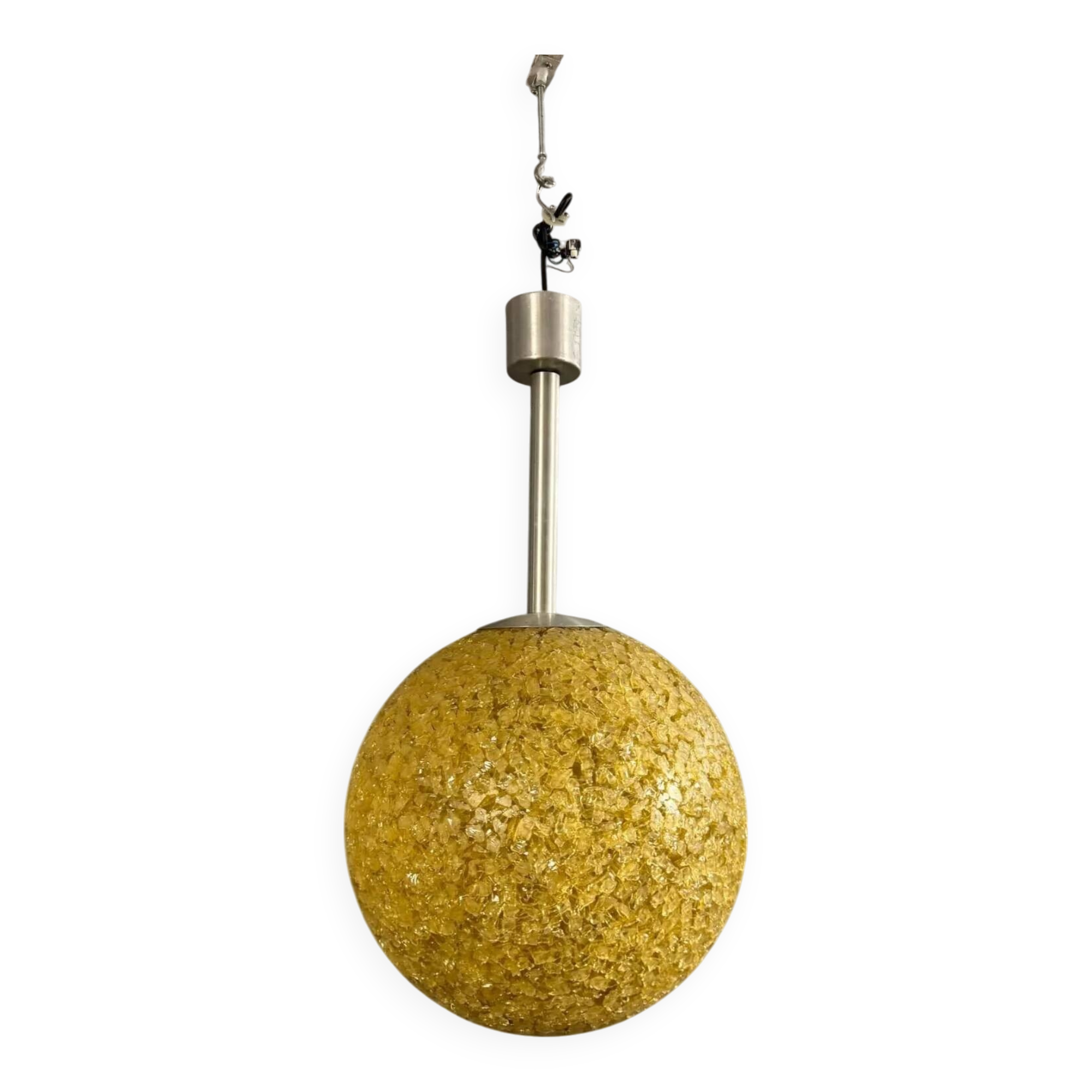 Murano ball pendant chandelier by Doria, Germany, 1970s