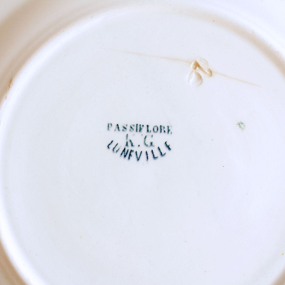 Série de 9 assiettes faïencerie de Luneville