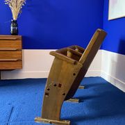 Theater chairs of the 60s in wood of czech origin