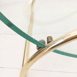 Galotti and radice exclusive Italian, brass and glass magazineholder, 1970s