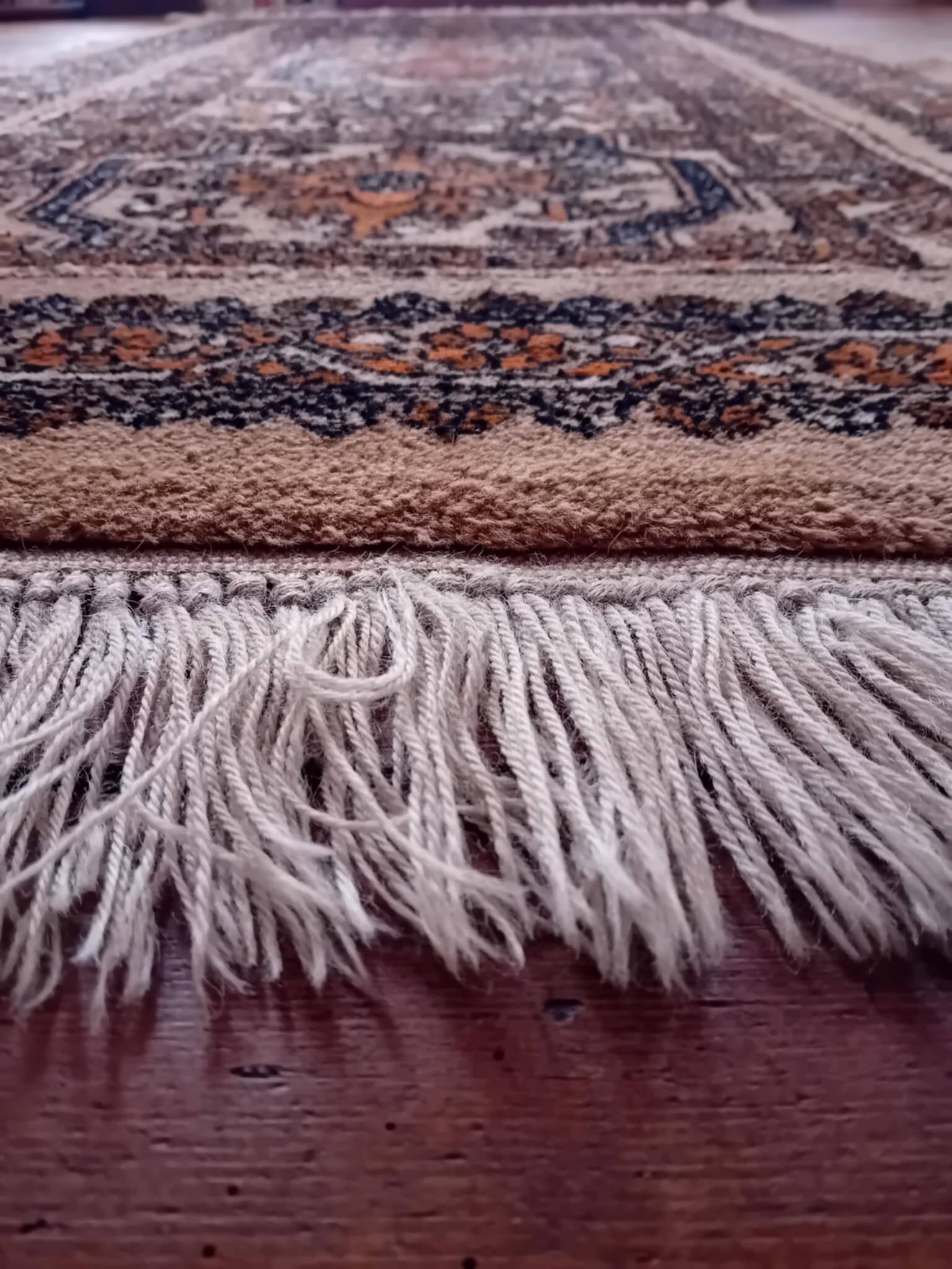 Antique handmade Berber Rabat rug