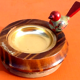 1950s hand ashtray turned wood bird décor