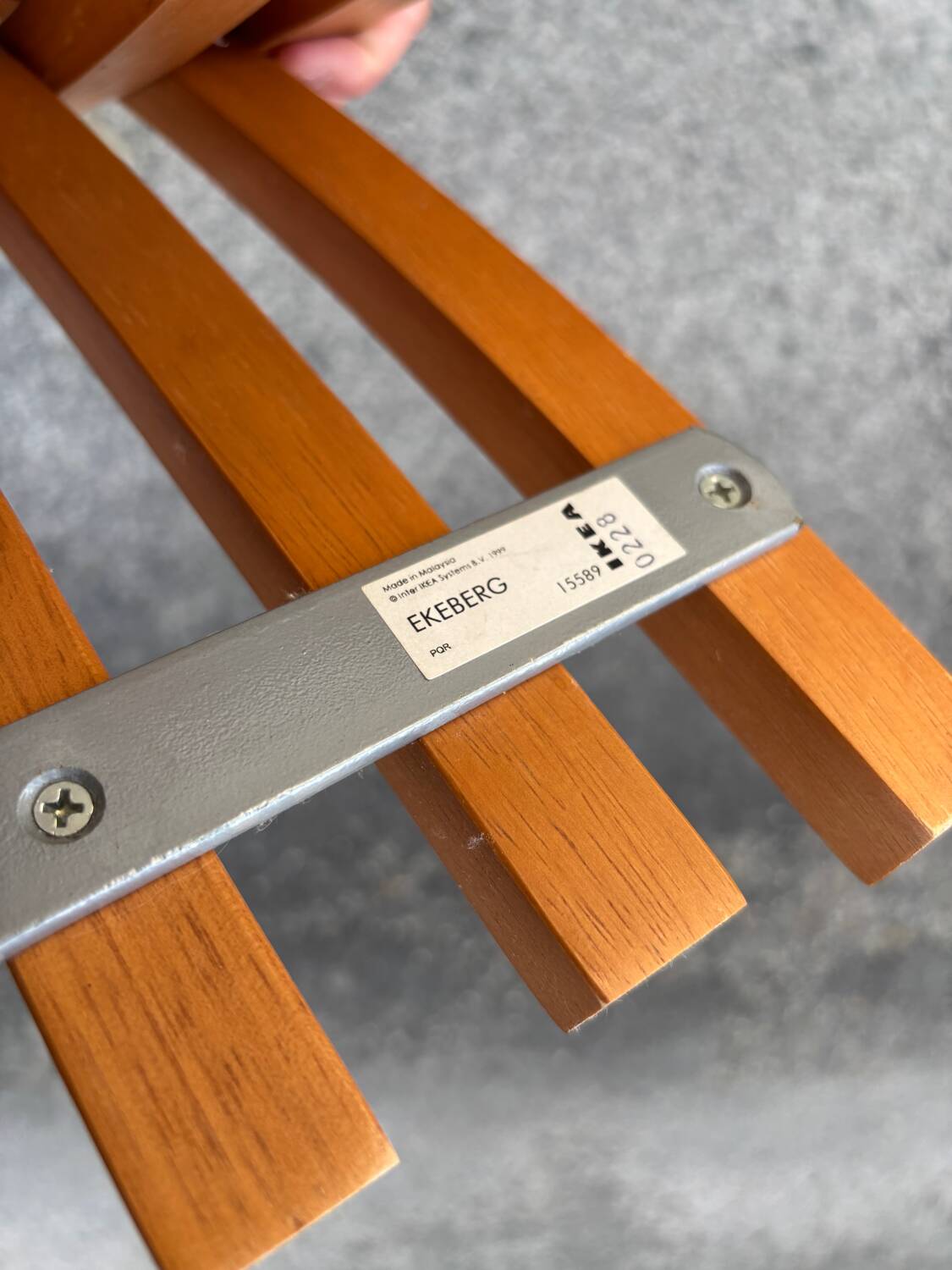 IKEA 90s side table / magazine rack in Ekeberg beech