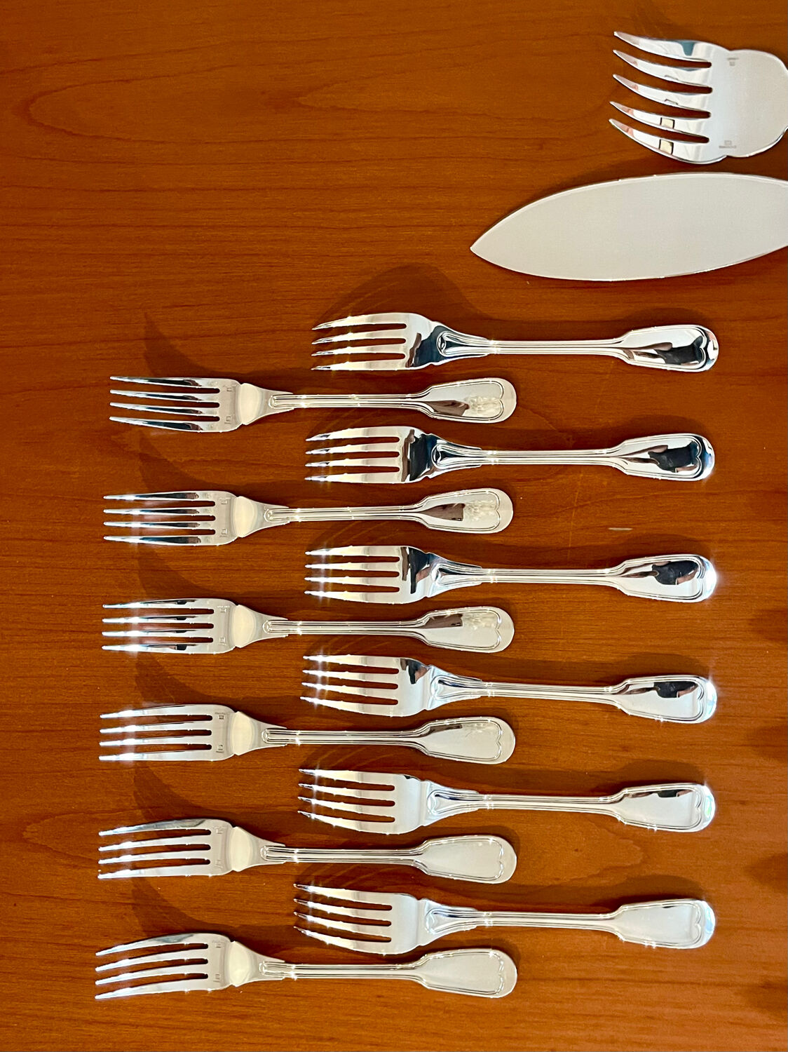 Christofle Chinon, fish cutlery, serving cutlery